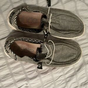 Hey Dude Charcoal Slip-On Shoes